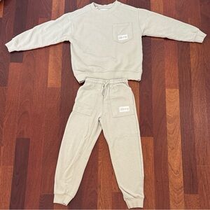 Zara Kids Tan Sweatpants Joggers